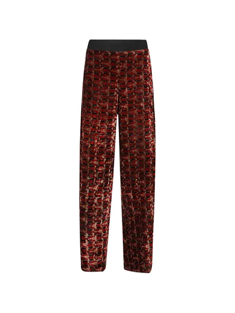 OBIDI velvet trousers Red IRIS