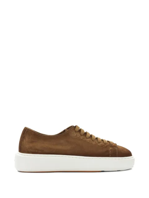 Santoni leather sneakers Brown WBCD61355BARTEYAC40C40