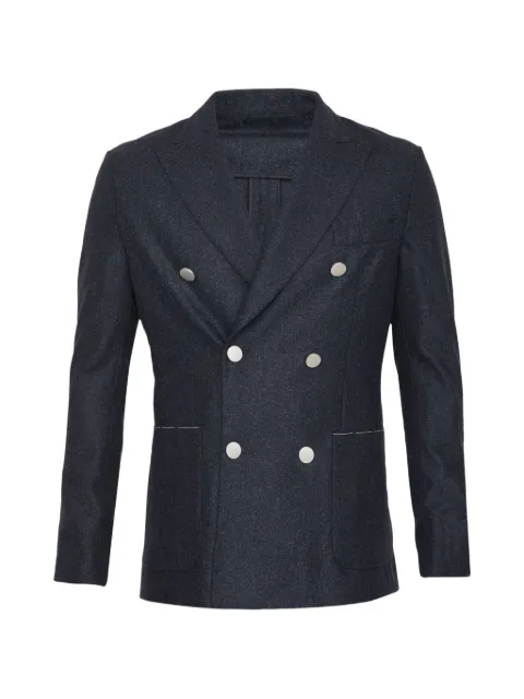 Tonello double-breasted flannel blazer Grey L6GW0506465U