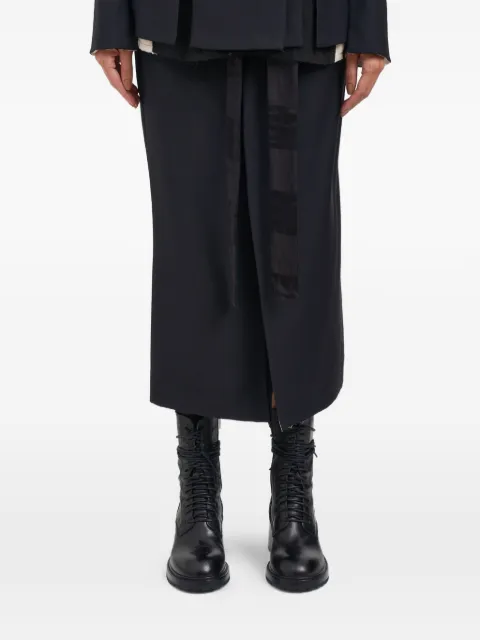 Alessandra Marchi belted midi skirt Black M32520004690