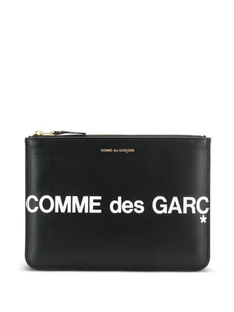 Comme Des Garçons logo zip wallet Black SA5100HL0