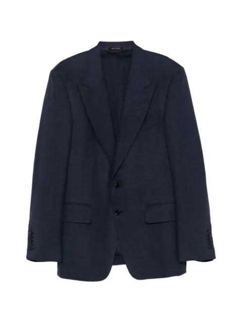 TOM FORD button-fastening blazer Blue JDSG02WMS31