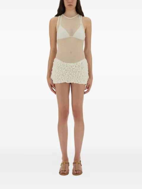 Selia Richwood ruffled mini dress Neutrals PONCIKMINIDRESS