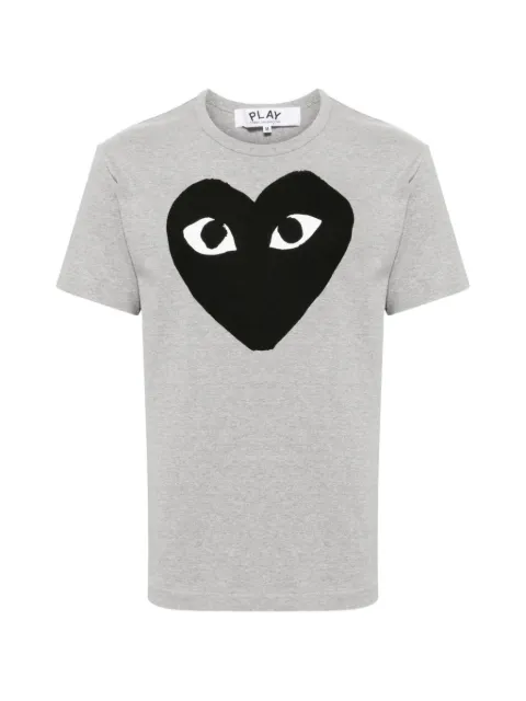Comme Des Garçons Play heart-print T-shirt Grey AXT084