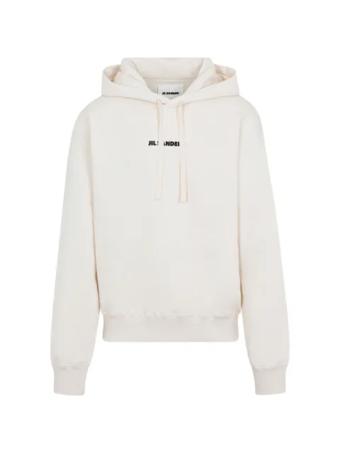Jil Sander logo-detail hoodie Neutrals J47GU0002J20010