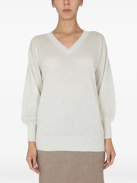 Fabiana Filippi V-neck sweater White MAD222W058