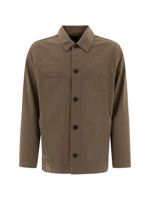 Vince button-front patch-pocket jacket Brown M08164042A222SHR