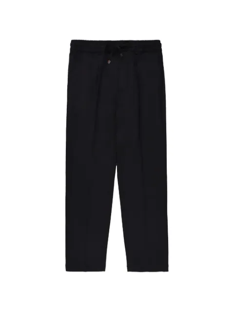 Cruna Mitte drawstring tapered trousers Black MITTE