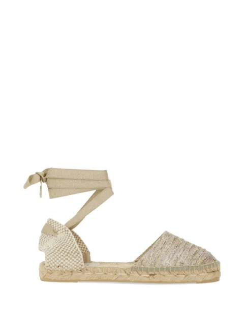 Manebi Valenciana tie-fastening espadrilles Neutrals H31P0