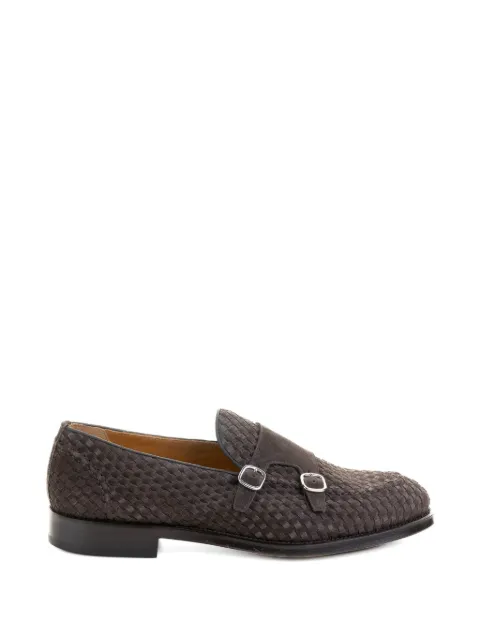 Doucal's double-buckle monk shoes Brown DU3412