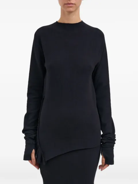 Marc Le Bihan stretch-design sweater Black M1740NOIR