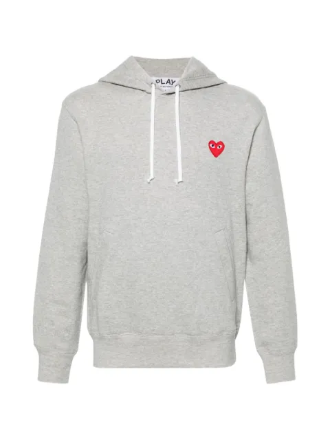 Comme Des Garçons Play appliqué hoodie Grey AXT170D