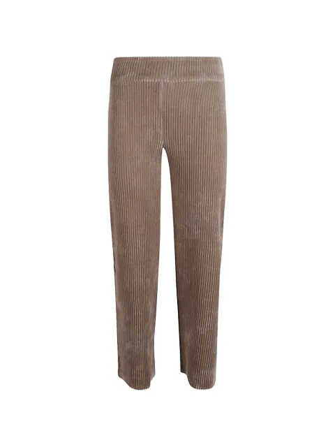 Avenue Montaigne corduroy-effect trousers Neutrals ALEX