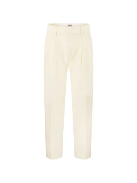 DONDUP Sheryl loose-fit flannel trousers Neutrals DP739WS0105DXXXDD