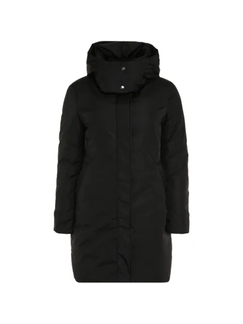 Add hooded coat Black 6AW006