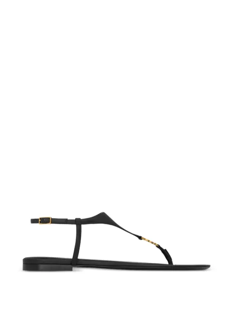 Saint Laurent leather sandals Black 841570AADF0