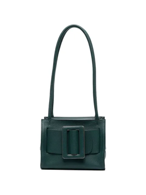 Boyy buckle leather handbag Green BOBBY18SOFT