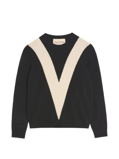 Valentino Garavani wool long-sleeve sweater Black VKC37FBB4