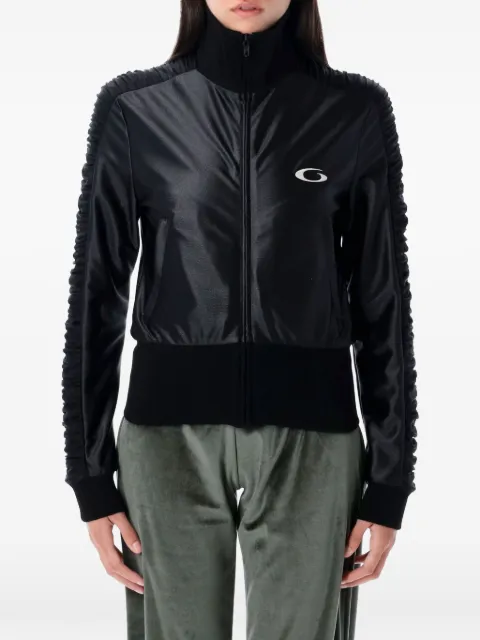 Balenciaga ruched-sleeve jacket Black 841733TLV29