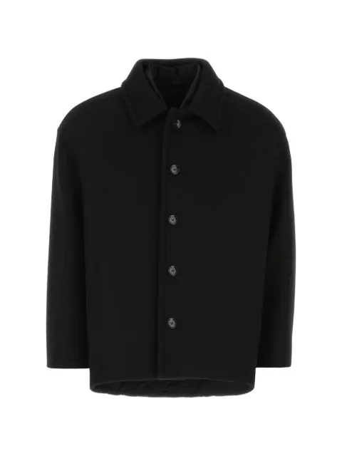 Valentino Garavani buttoned coat Black VCIM308U4