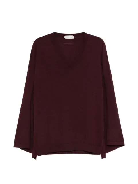 Alberta Ferretti v-neck bell-sleeve top Red 252U091566060104BROWN
