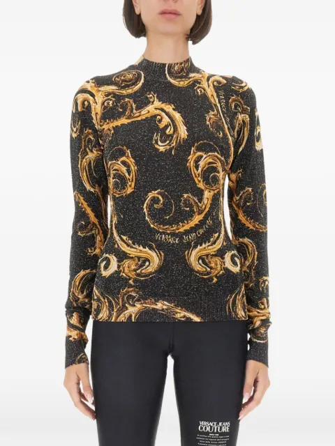 Versace Jeans Couture printed sweater Black 77HAFM24
