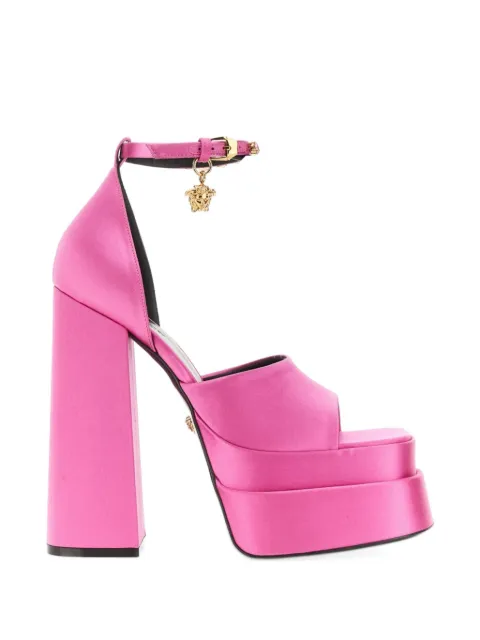 Versace Medusa Aevitas satin sandals Pink 1007717