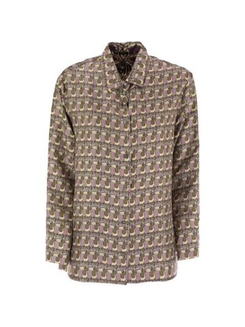 'S Max Mara Times printed reversible shirt Purple 2529116052600