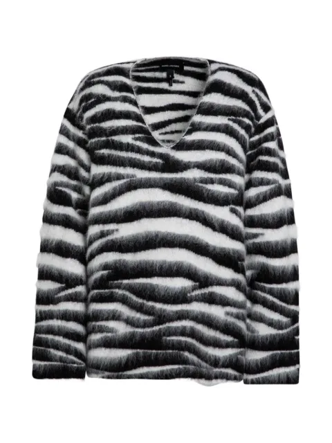 Marc Jacobs zebra-patterned jumper White 2F4RTP030K30WO