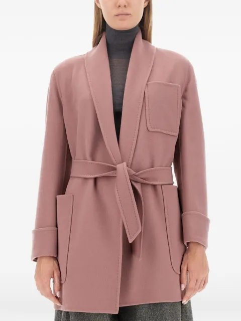 Max Mara single-breasted belted coat Pink 2310461236600