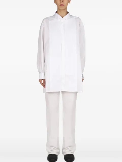 Raf Simons logo patch shirt White 221256