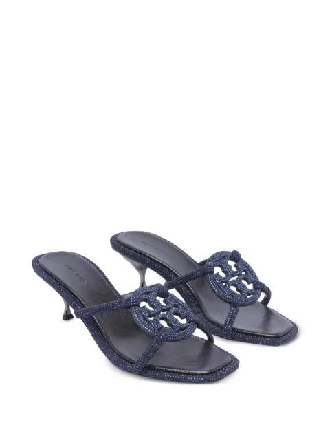 Tory Burch geo pavé sandals Blue 152178