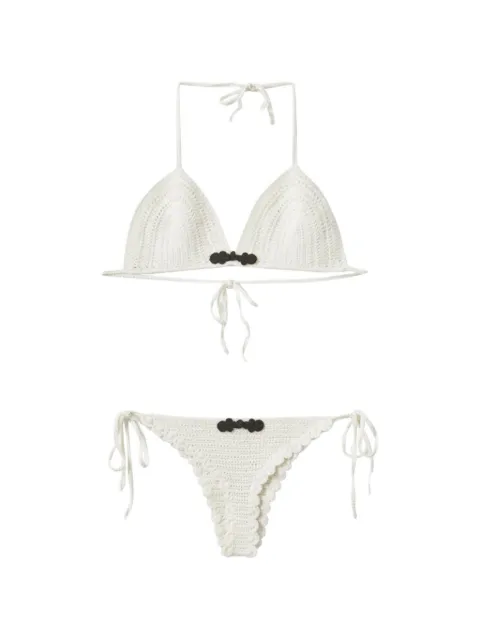 The Garment Plage crochet bikini White 21597