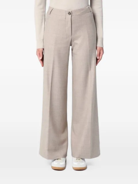QUELLEDUE melange trousers Neutrals 105194