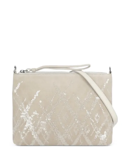 PANICALE sequin-embellished crossbody bag Neutrals D38BUSTA138DB1B0230