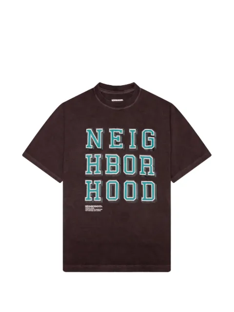 Neighborhood logo-print T-shirt Brown 252PCNHST16BR