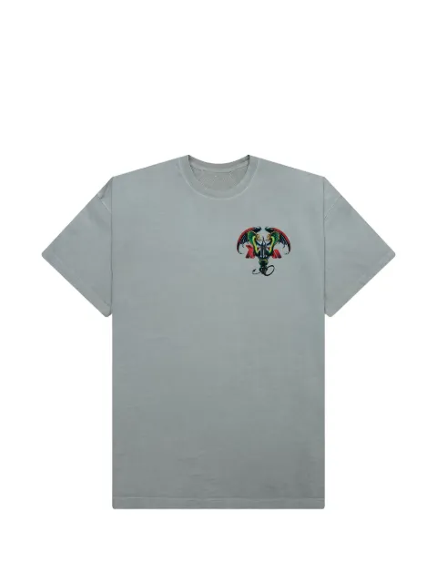 D-R-G-N dragon-graphic T-shirt Grey DGAW25SS00CONC