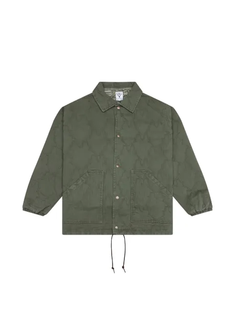 SOUTH2 WEST8 skull-quilting herringbone jacket Green RW571OLV