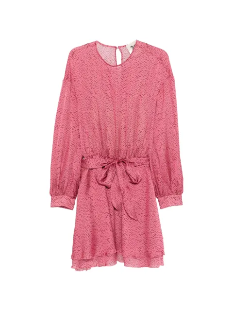 Aniye By polka-dot tied-waist dress Pink 185203