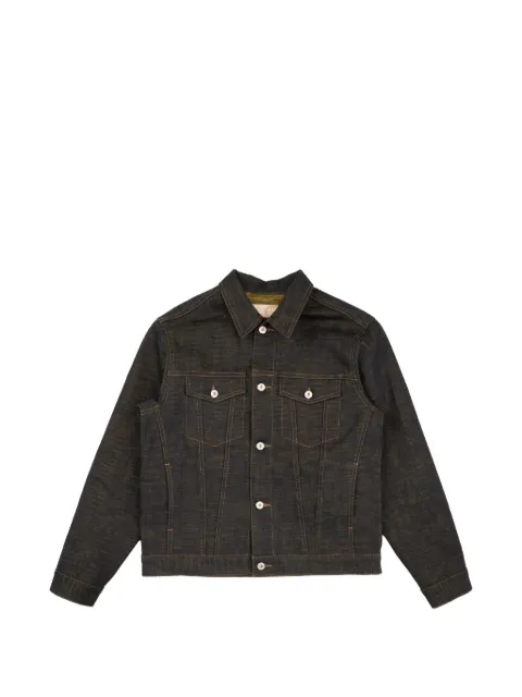 Naked and Famous Citrus Kasuri Selvedge button denim jacket Blue 164136464