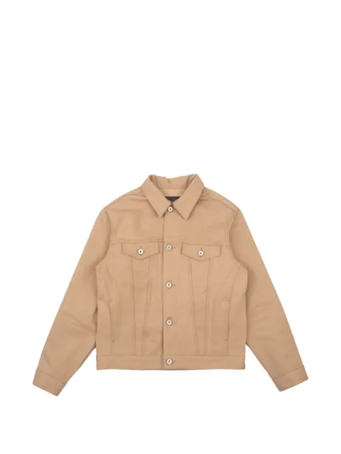 Naked and Famous Selvedge Slacks patch pocket denim jacket Neutrals 164137164