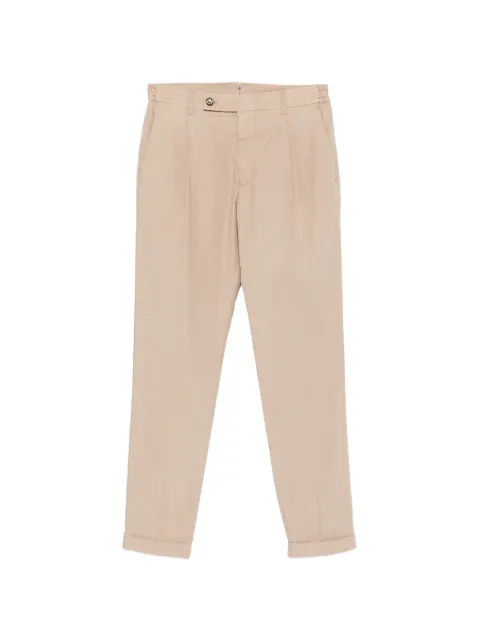 Berwich pleated cuffed trousers Neutrals XRETROLONGGDTS0465X