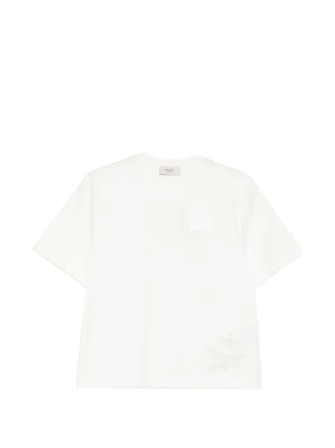 Agnona embroidered T-shirt White TT1103LY2050
