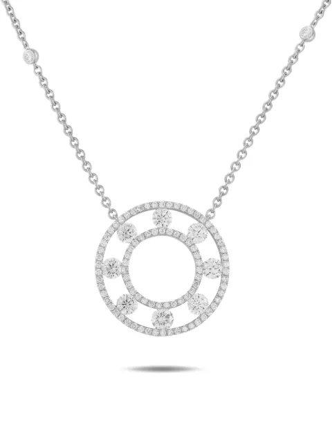 LB Exclusive diamond circle pendant necklacet otalling 1,70 carats Silver ANK189961