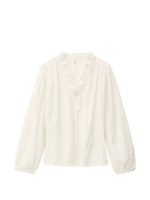 Ba&Sh Petty ruffled embroidered blouse White 1E26PETT