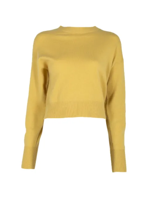 Le Kasha Menorca cropped round-neck sweater Yellow MENORCA