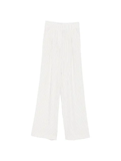 Patrizia Pepe stripe-pattern trousers White 2P1782A766