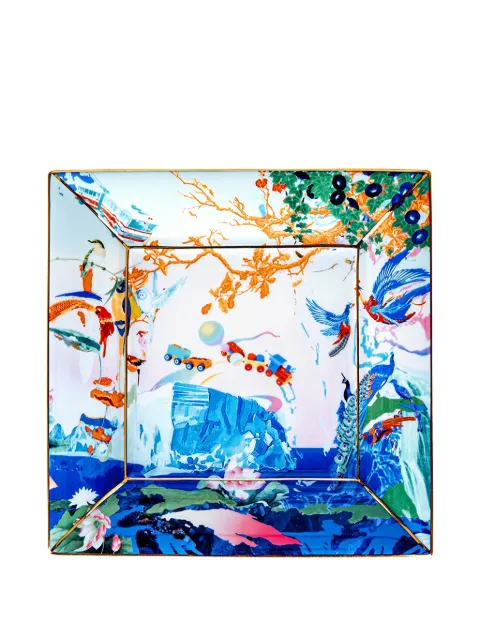 Shanghai Tang x Jacky Tsai square tray Blue W6AHD364FV00