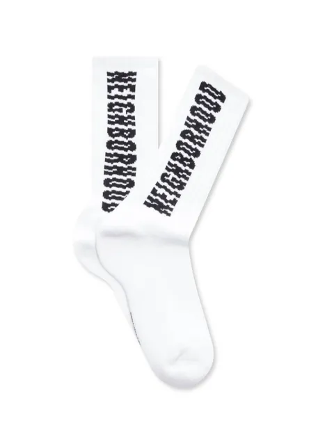 Neighborhood logo-detail socks White 252WINHUWM01WH