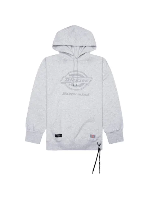 Mastermind Japan x Dickies logo-graphic hoodie Grey MJ25C14SW206